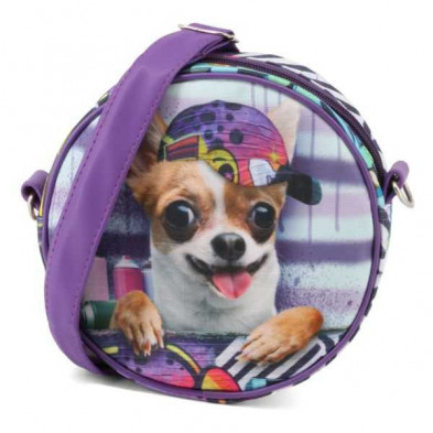 imagen 1 de bolso redondo chihuahua krazymals 18cm