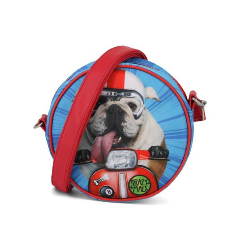 Imagen bolso redondo bulldog krazymals 18cm