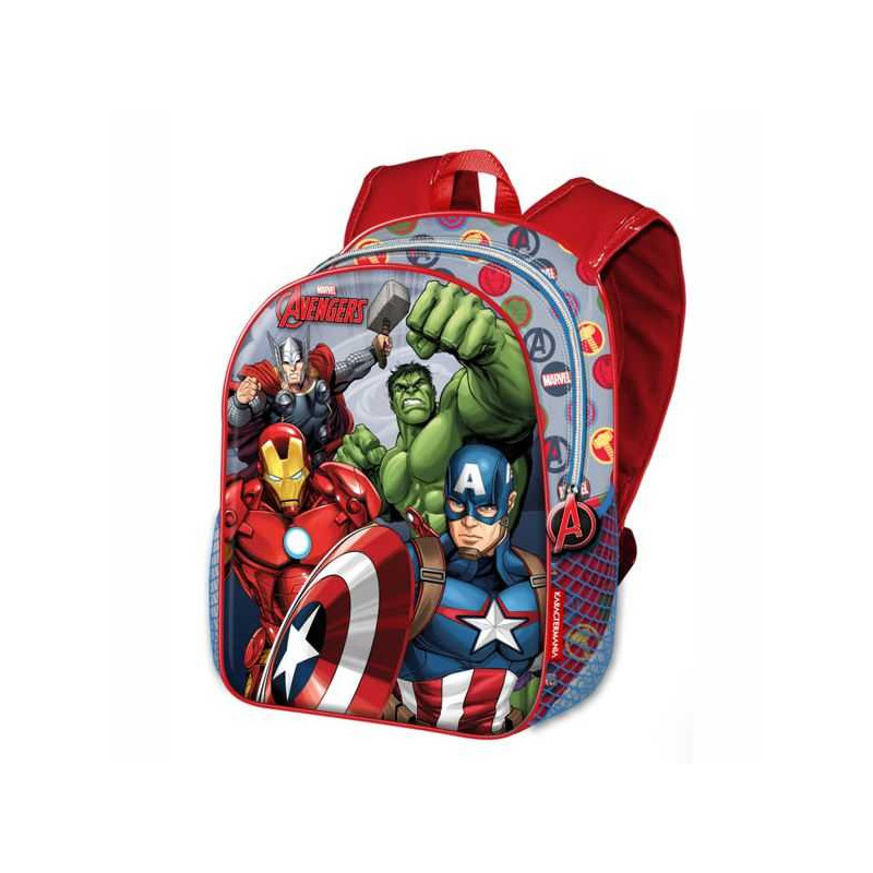 Imagen mochila avengers  marvel 40cm con carro