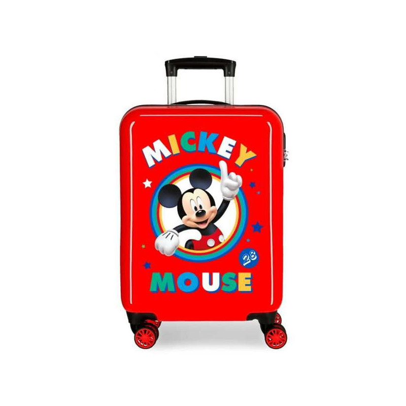 Imagen maleta mickey mouse 55cm rojo disney