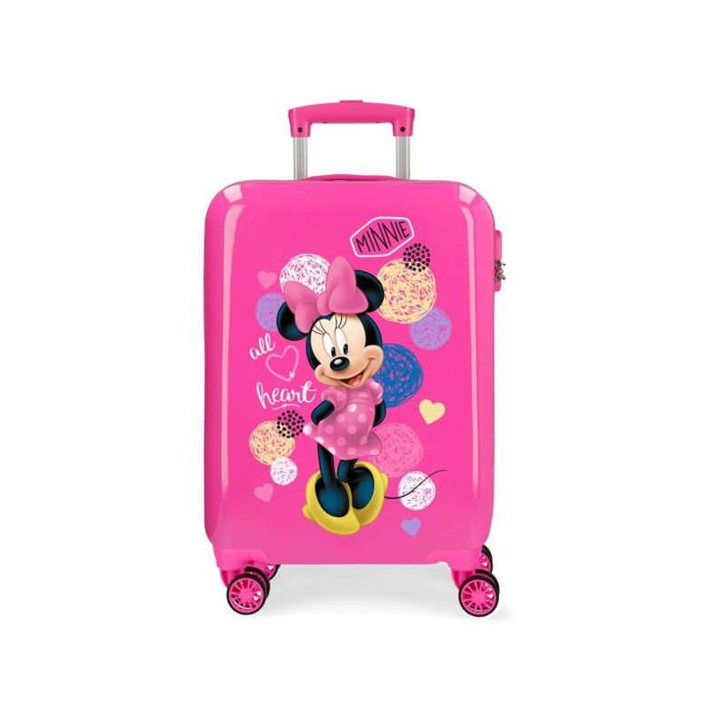 Imagen maleta minnie mouse 55cm rosa disney
