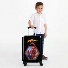 imagen 4 de maleta spiderman 55cm negra marvel