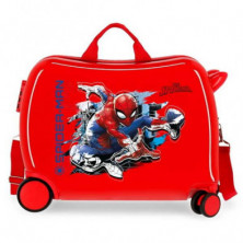 Imagen maleta infantil spiderman roja marvel