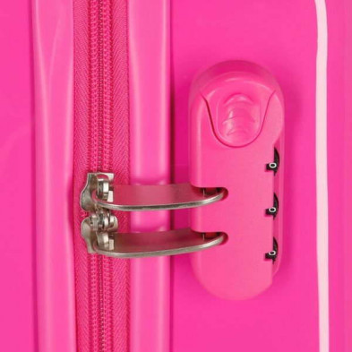 imagen 3 de maleta minnie mouse 68cm rosa rock dots