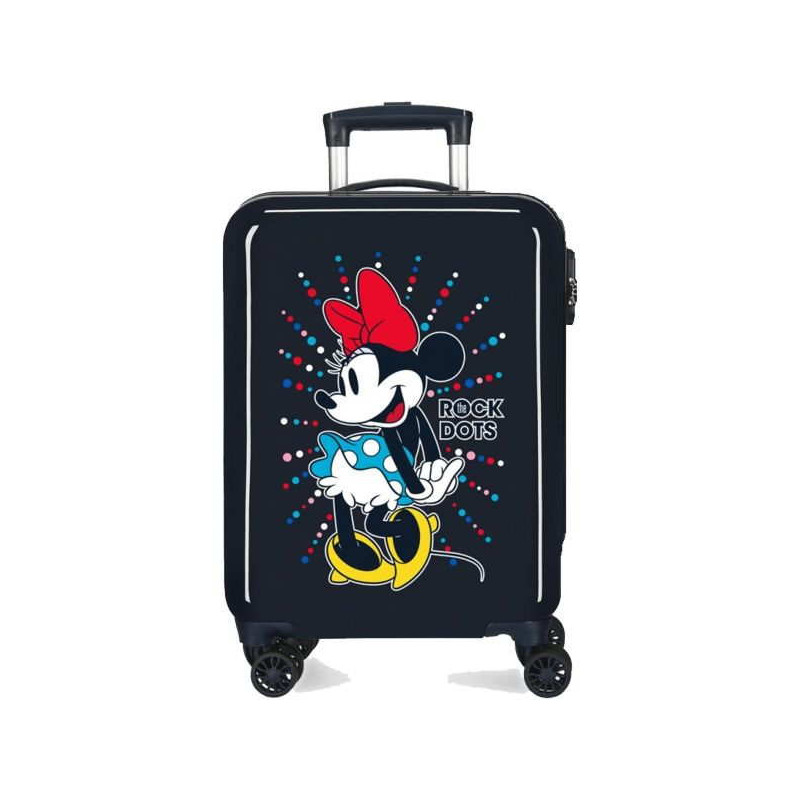 Imagen maleta minnie mouse 68cm azul rock dots