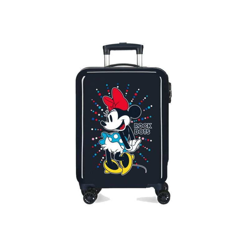 Imagen maleta minnie mouse 55cm azul rock dots