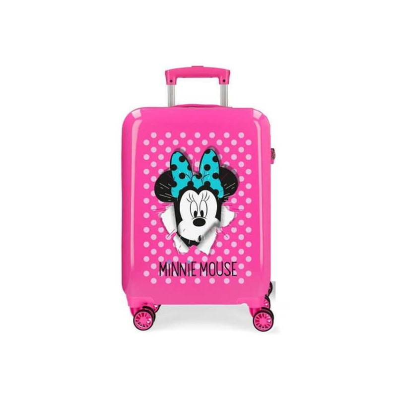 Imagen maleta minnie mouse 55cm rosa