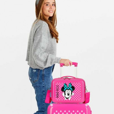 imagen 4 de neceser minnie mouse rosa disney