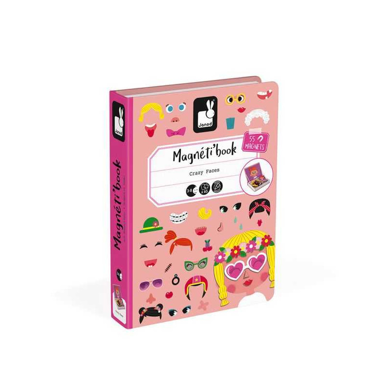 Imagen magnétibook crazy faces chicas Imagen magnétibook crazy faces chicas