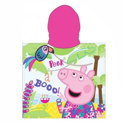 imagen 1 de poncho playa niña peppa pig 55x110cm