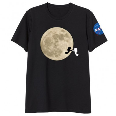 Imagen camiseta nasa luna y astronautas Imagen camiseta nasa luna y astronautas
