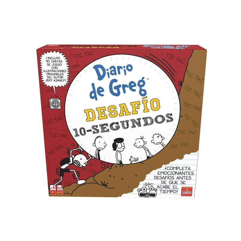 Imagen diario de greg desafío 10 segundos juego de mesa