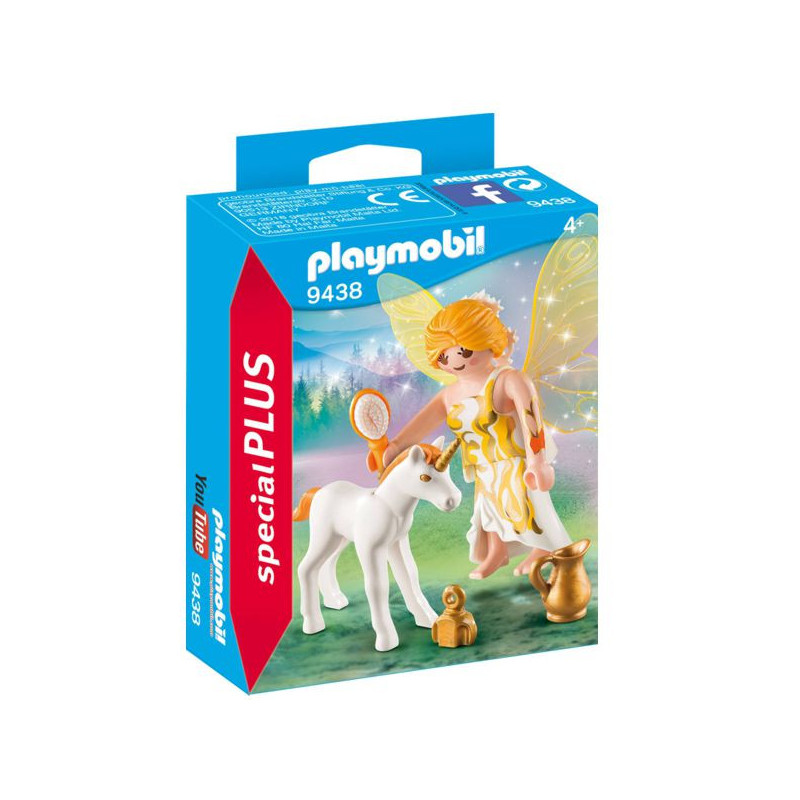 Imagen hada del sol con unicornio