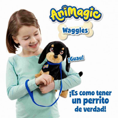 imagen 3 de peluche interactivo waggles animagic teckel