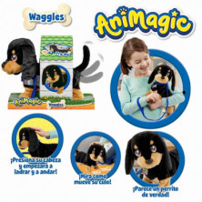 imagen 4 de peluche interactivo waggles animagic teckel