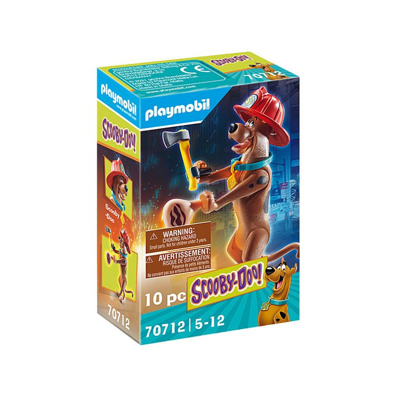 Imagen scooby-doo! figura coleccionable bombero playmobil