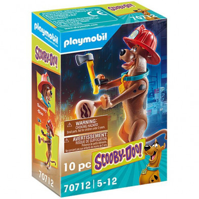 Imagen scooby-doo! figura coleccionable bombero playmobil