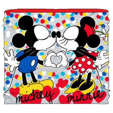 Imagen braga de cuello mickey y minnie beso