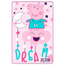 Imagen manta polar dream peppa pig 100x150cm