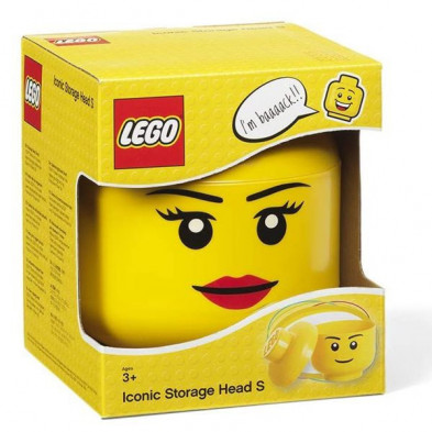 imagen 1 de caja lego cabeza niña pequeña ø16x18.5cm