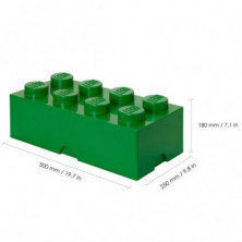 imagen 2 de caja lego ladrillo verde 50x25x18cm