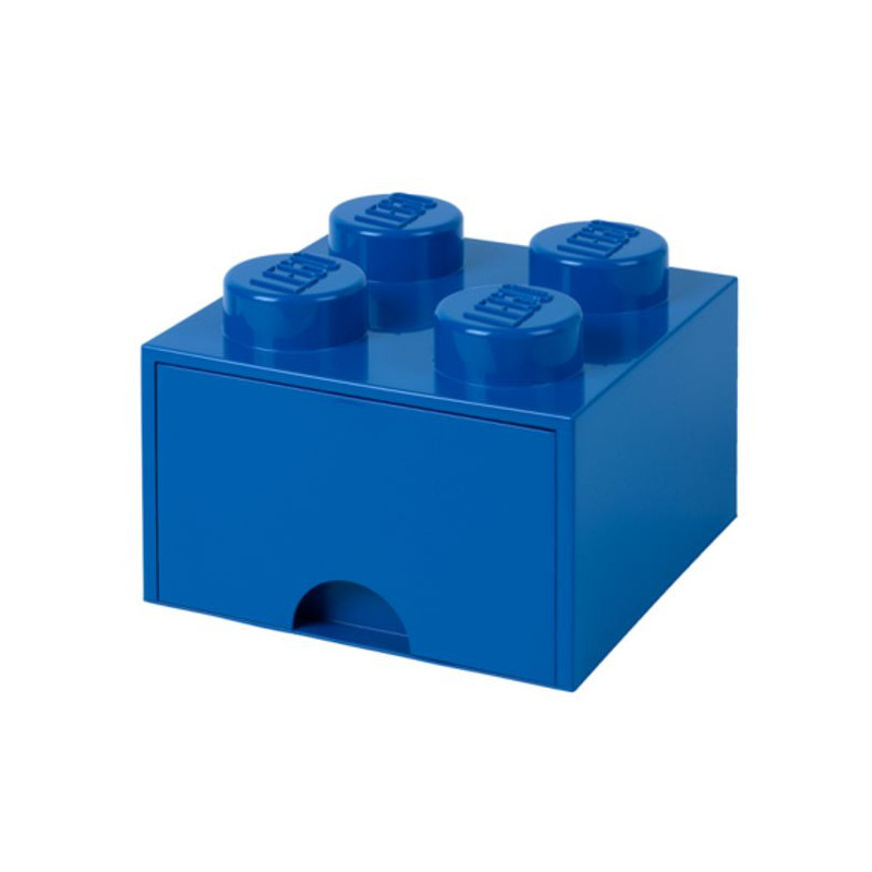 Imagen caja lego ladrillo azul 25x25x18cm drawer 4