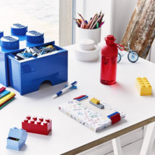 imagen 3 de caja lego ladrillo azul 25x25x18cm drawer 4