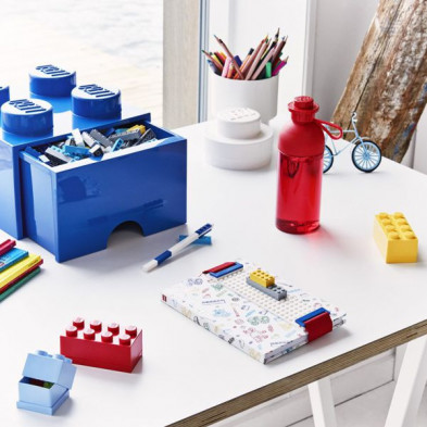 imagen 3 de caja lego ladrillo azul 25x25x18cm drawer 4