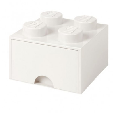 Imagen caja lego ladrillo blanco 25x25x18cm drawer 4