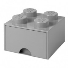 Imagen caja lego ladrillo gris 25x25x18cm drawer 4