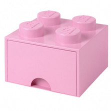 Imagen caja lego ladrillo rosa 25x25x18cm drawer 4