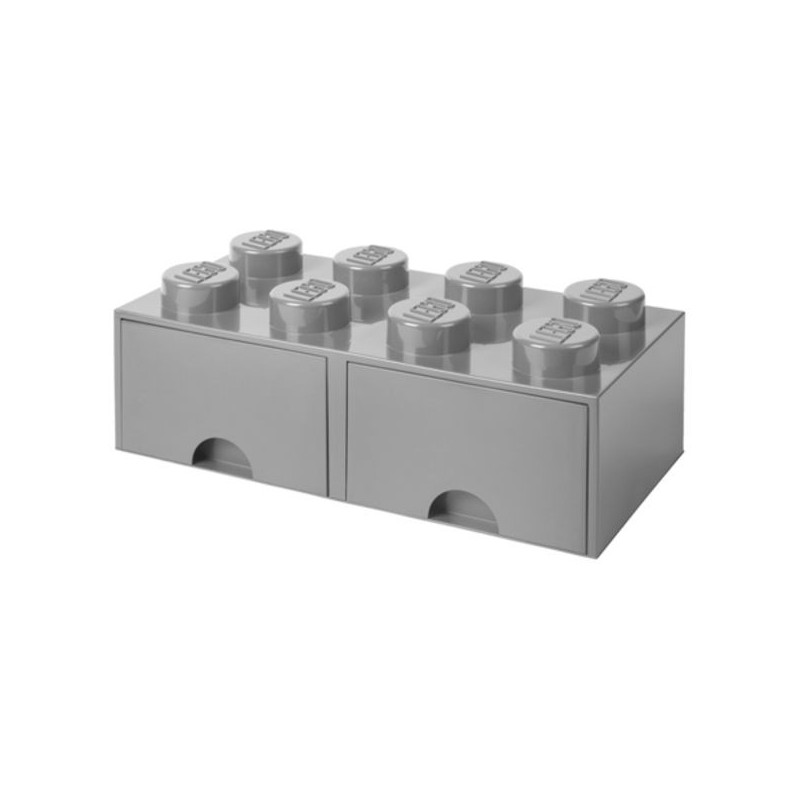 Imagen caja lego ladrillo gris 50x25x18cm drawer 8