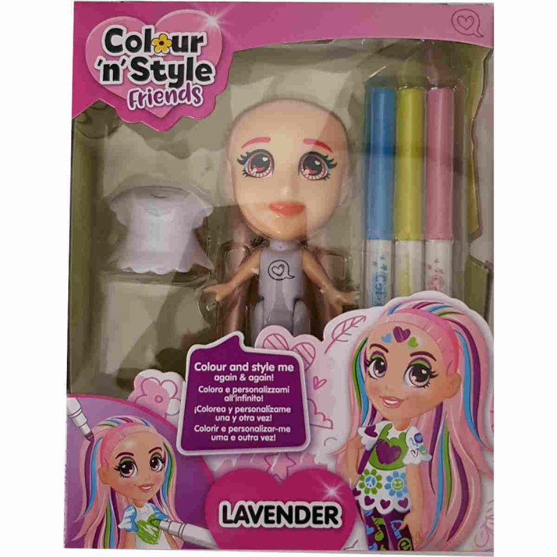 Imagen juego colour n style friends lavender goliath