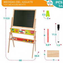 imagen 3 de pizarra 2 en 1 madera con accesorios