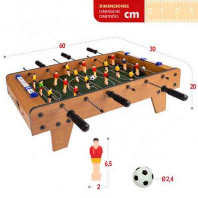 imagen 4 de futbolin madera 60x30x20 cm