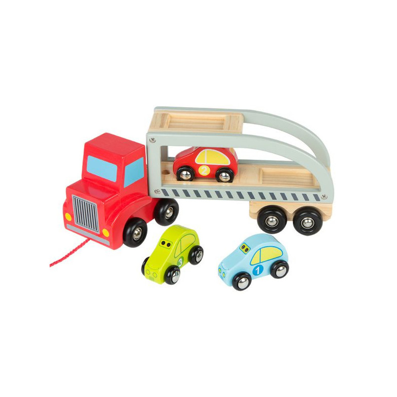 Imagen camion remolque con coches 5 piezas Imagen camion remolque con coches 5 piezas