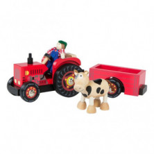 Imagen tractor madera 33cm