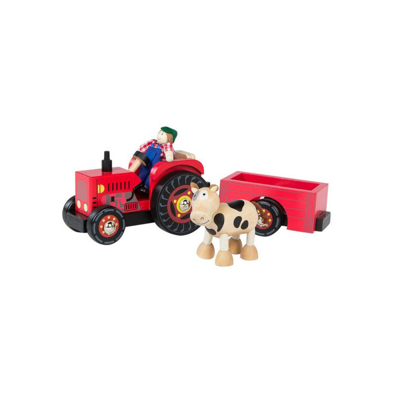 Imagen tractor madera 33cm