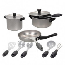 Imagen set utensilios de cocina metal 12 piezas
