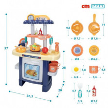 imagen 4 de set cocina con luz y sonido little kitchen