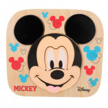 Imagen puzzle madera mickey 22x20cm disney