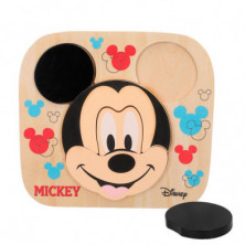 imagen 1 de puzzle madera mickey 22x20cm disney