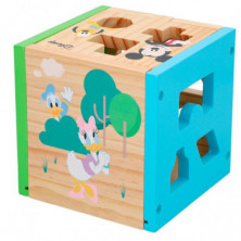 imagen 2 de cubo formas madera disney 15cm