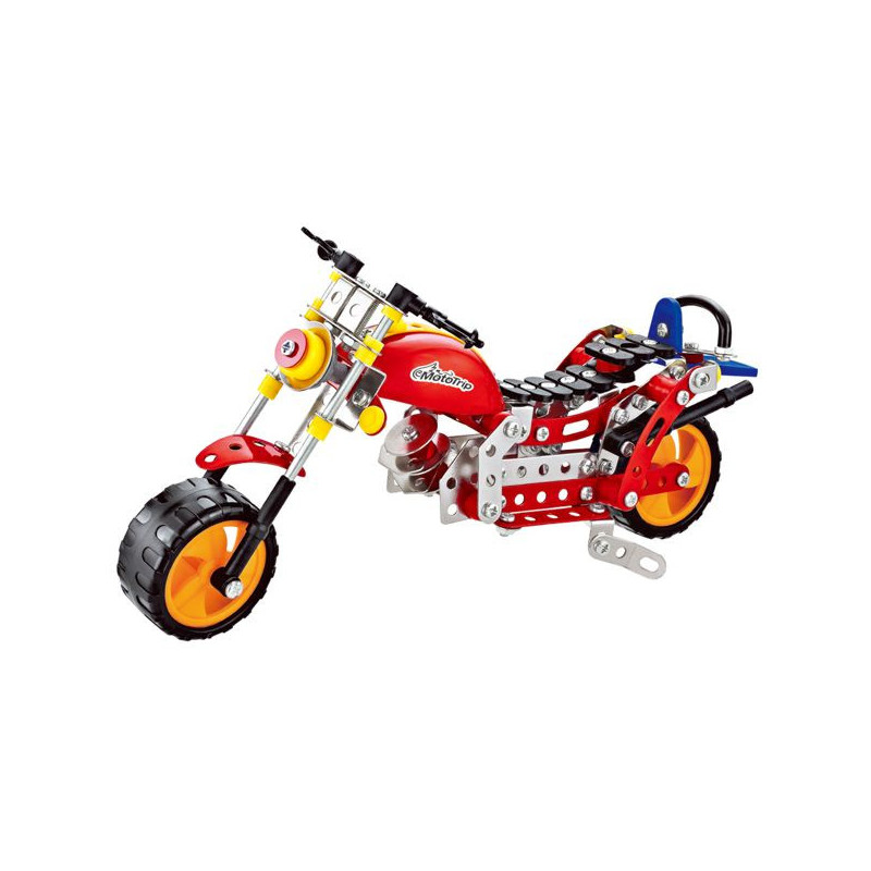 Imagen mecano metal 255 piezas moto