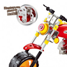 imagen 2 de mecano metal 255 piezas moto