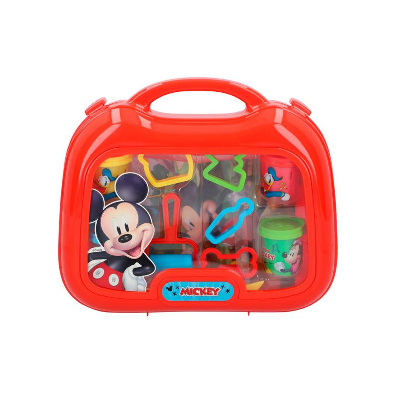 Imagen maletín plastilina mickey 4 botes y herramientas Imagen maletín plastilina mickey 4 botes y herramientas