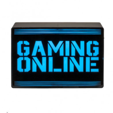 Imagen cartel luminoso gaming online 21x15cm