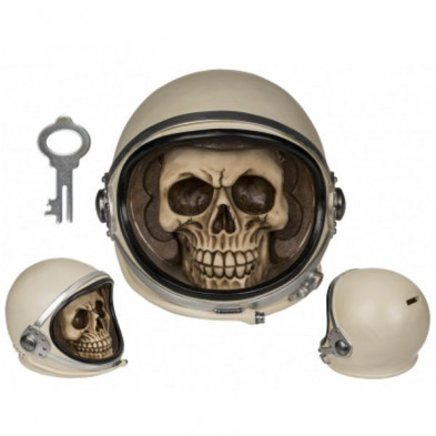 imagen 1 de hucha calavera casco astronauta 17x17cm