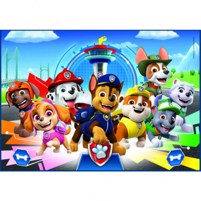 imagen 1 de puzzle clementoni supercolor paw patrol 30 piezas