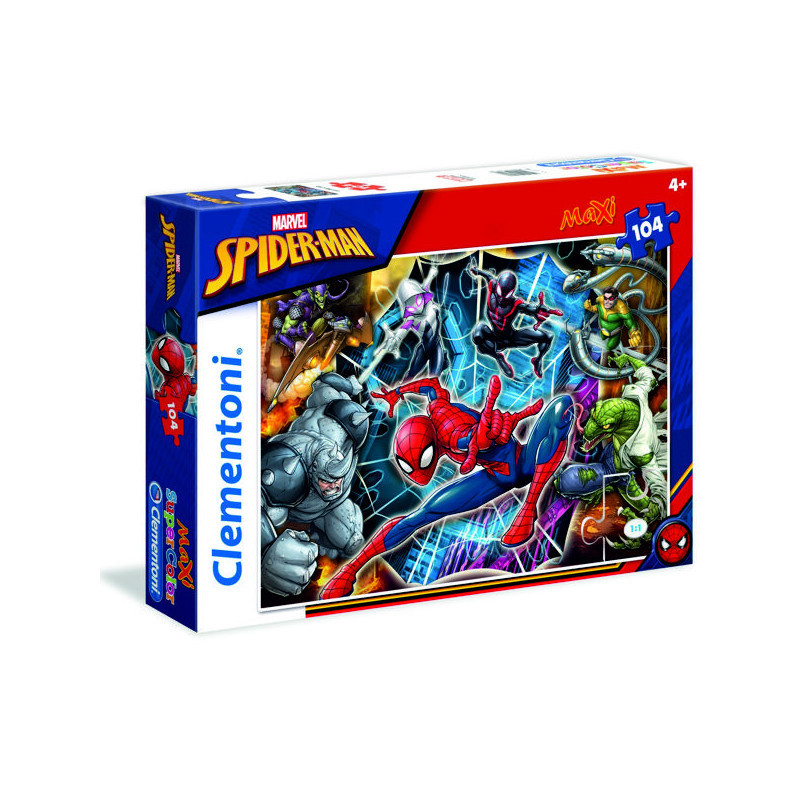 Imagen puzzle clementoni spiderman 104 piezas